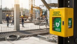Defibrillator für große Baustellen