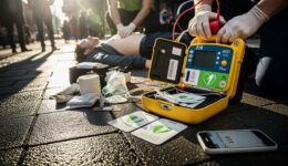 Defibrillator im Hängemodus