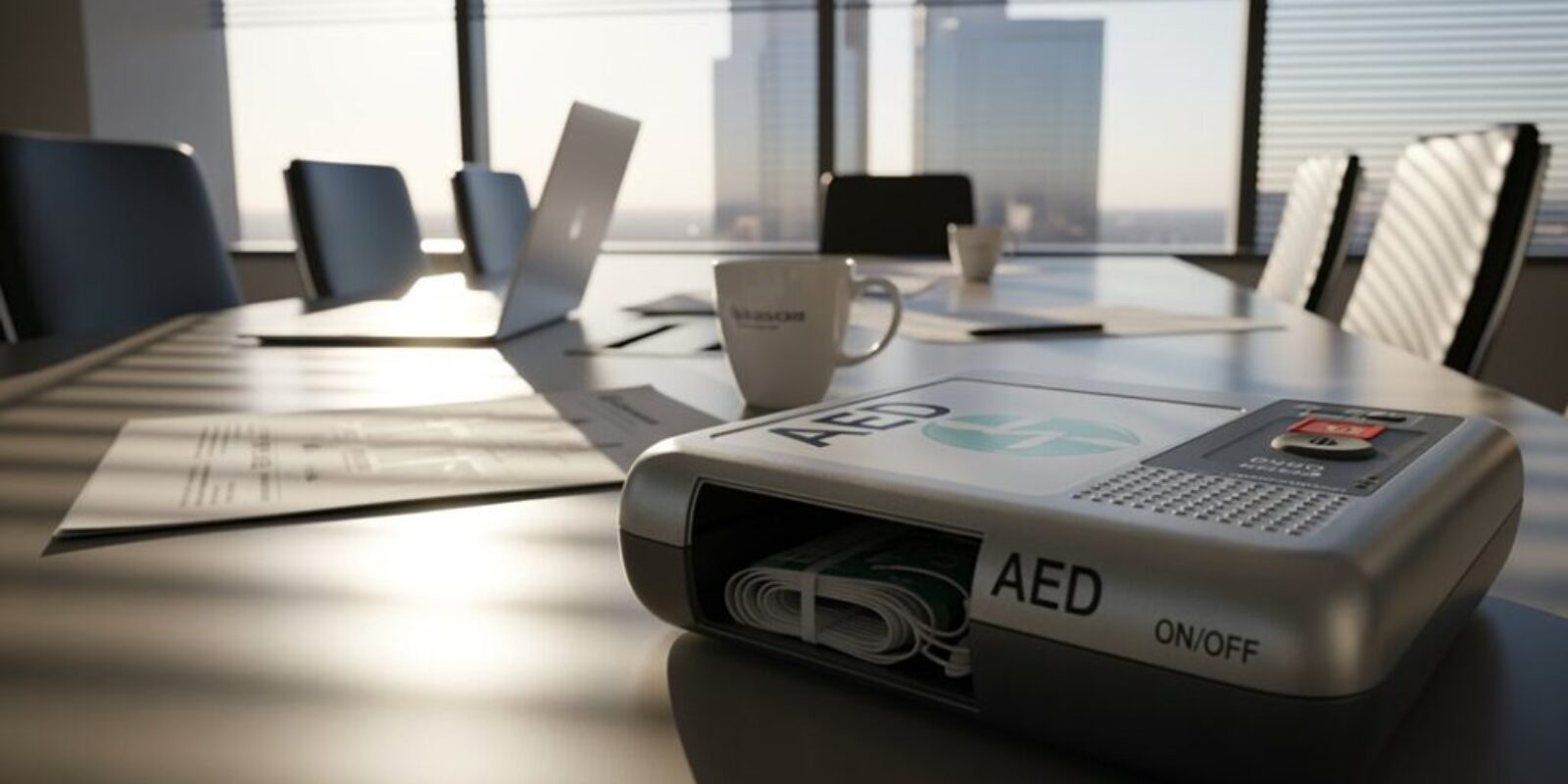Büro braucht einen AED