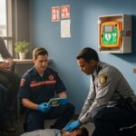 vor Ort AED ändert Antwort