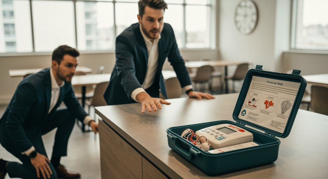 Arbeitsplatz AED Bedarf Checkliste