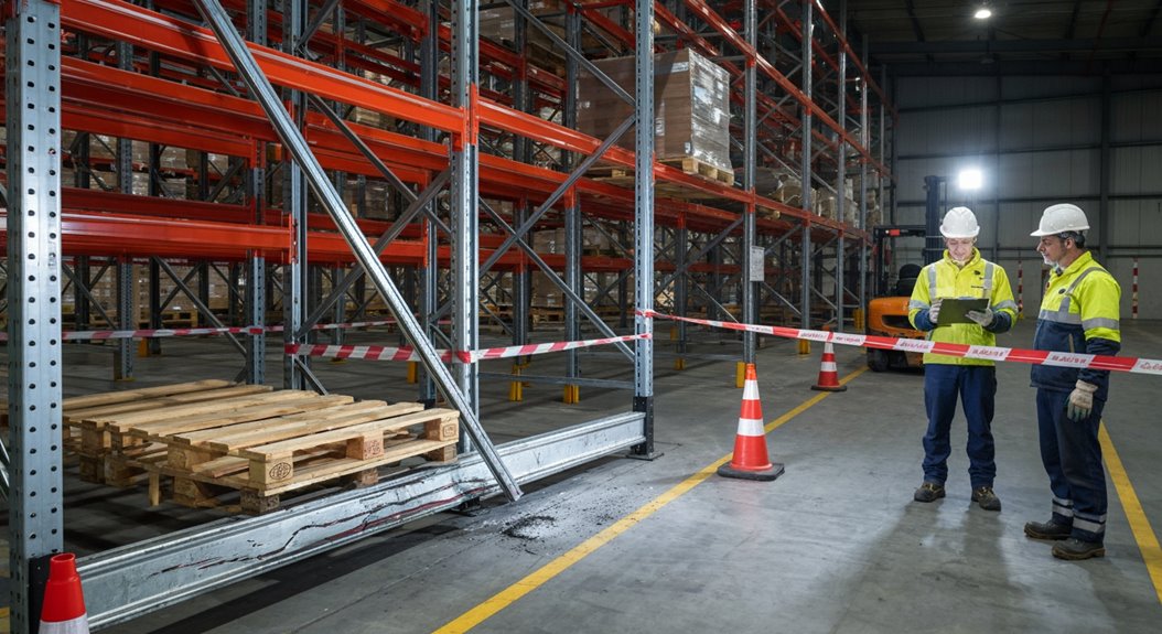 Regalschaden erfordert sofortige Abschaltung