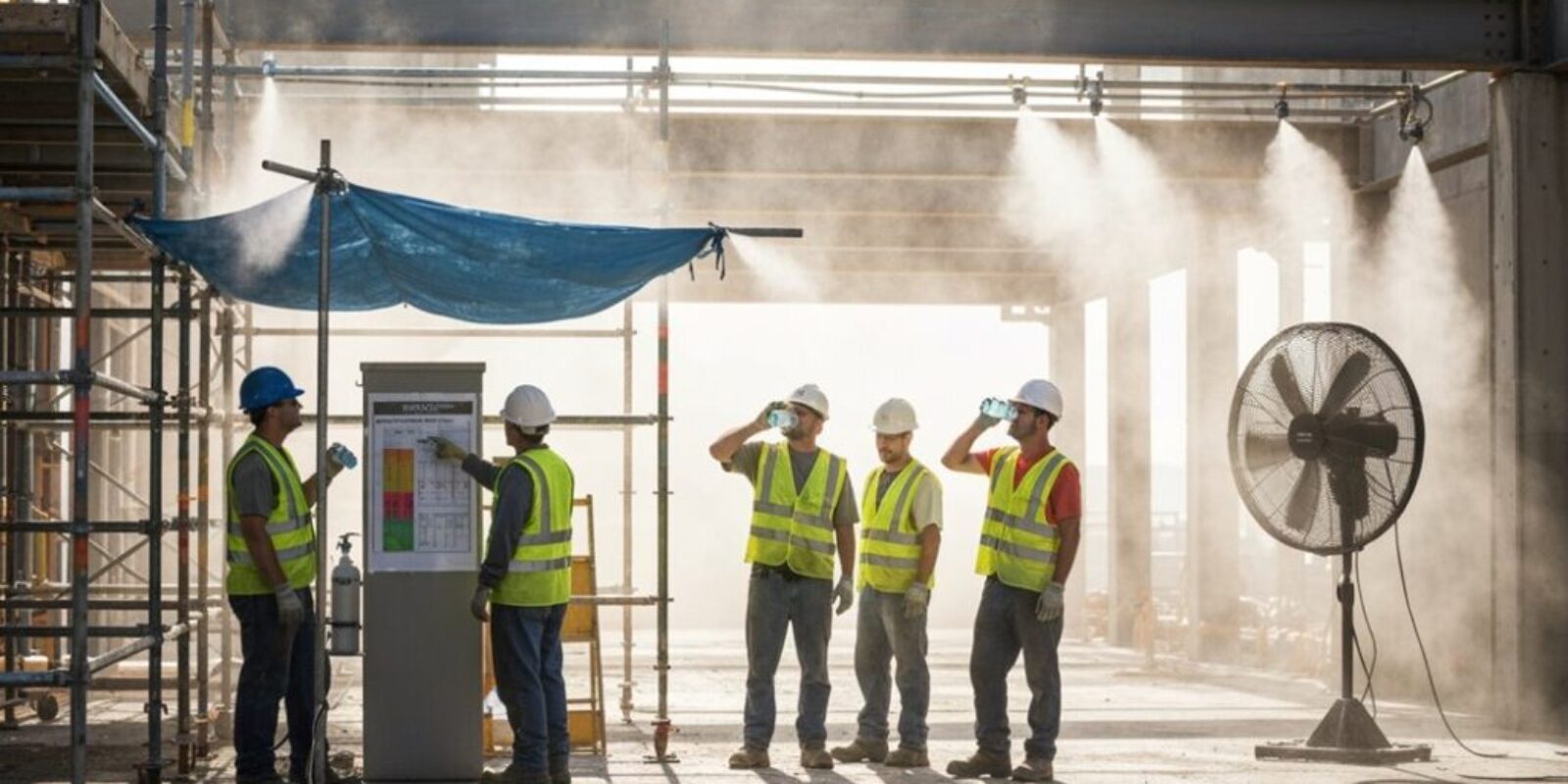 Sicherheit am Arbeitsplatz bei sommerlicher Hitze
